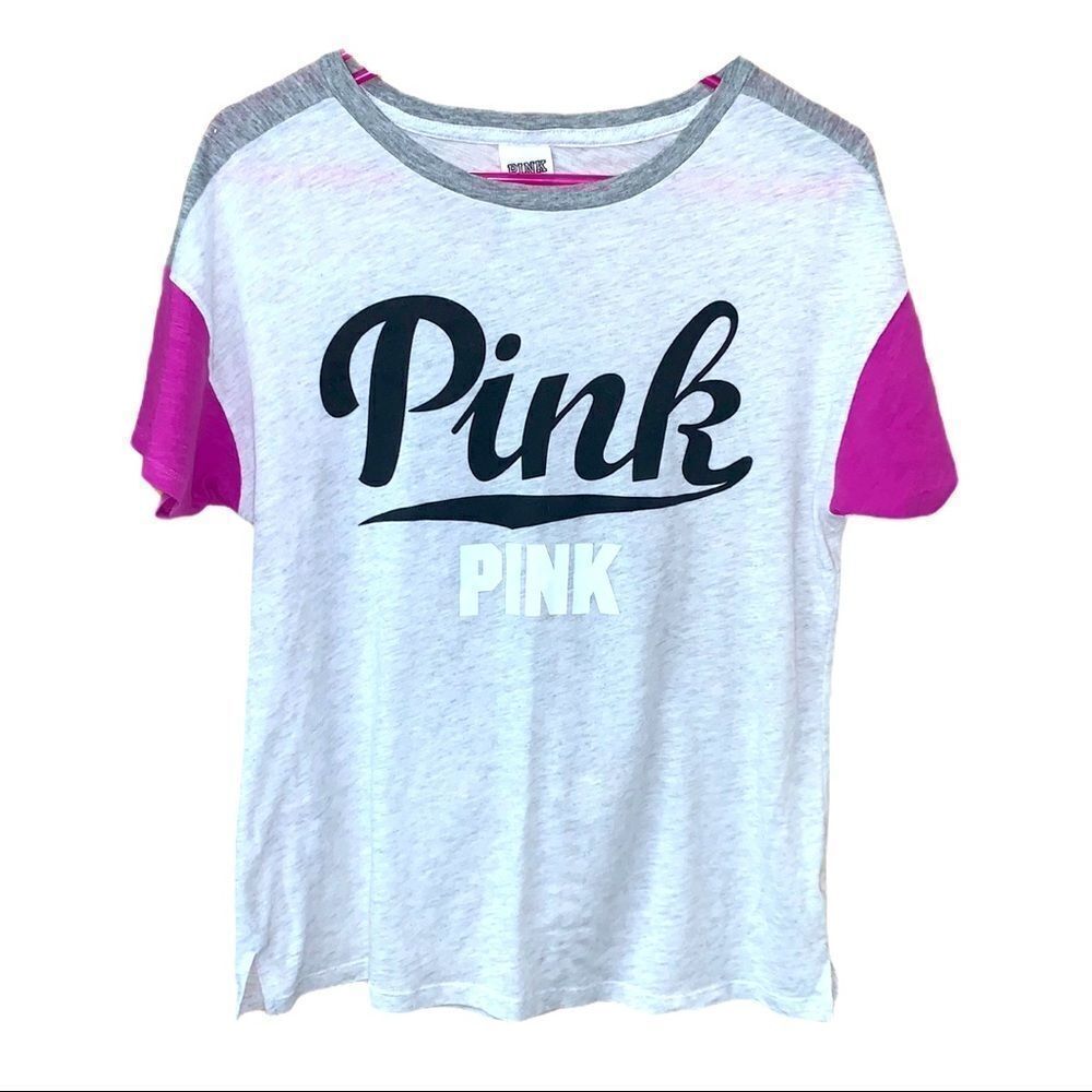 Pink Victoria Secret Short Sleeve Tee.